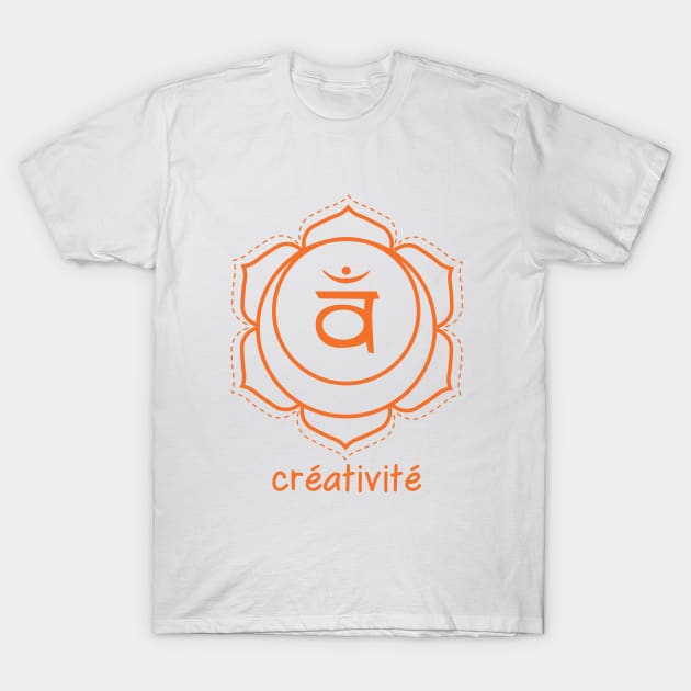 Chakra Sacré - Créativité T-Shirt by BlueZenStudio